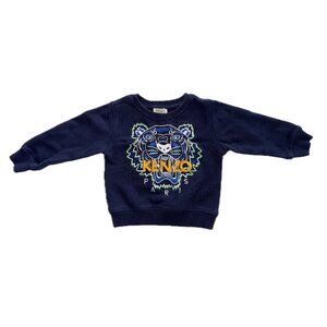Kenzo Navy Blue Tiger Sweatshirt, 2T